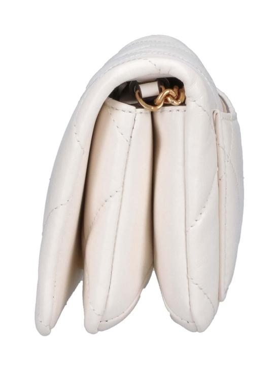 26SS 토리버치 키라 다이아몬드 퀼트 체인 월렛 158624101 White - TORY BURCH