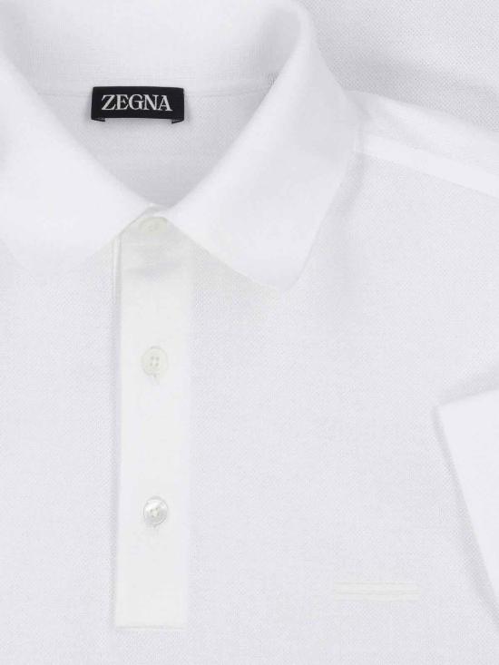 26SS 에르메네질도제냐 폴로 티셔츠 RUH348A3H794N00 White - ERMENEGILDO ZEGNA