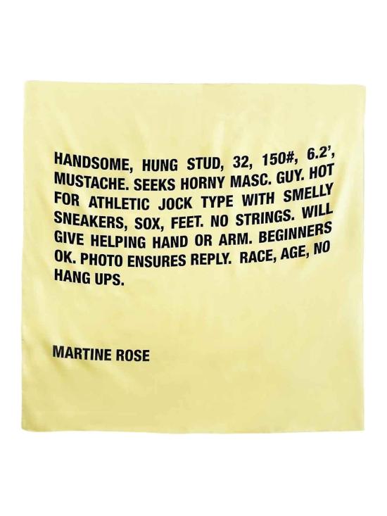 26SS 마틴로즈 머플러/스카프 1191WF08300YLW Yellow - MARTINE ROSE