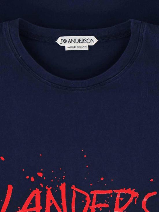 26SS JW앤더슨 반팔 티셔츠 JT0307PG1936888 Blue - JW ANDERSON