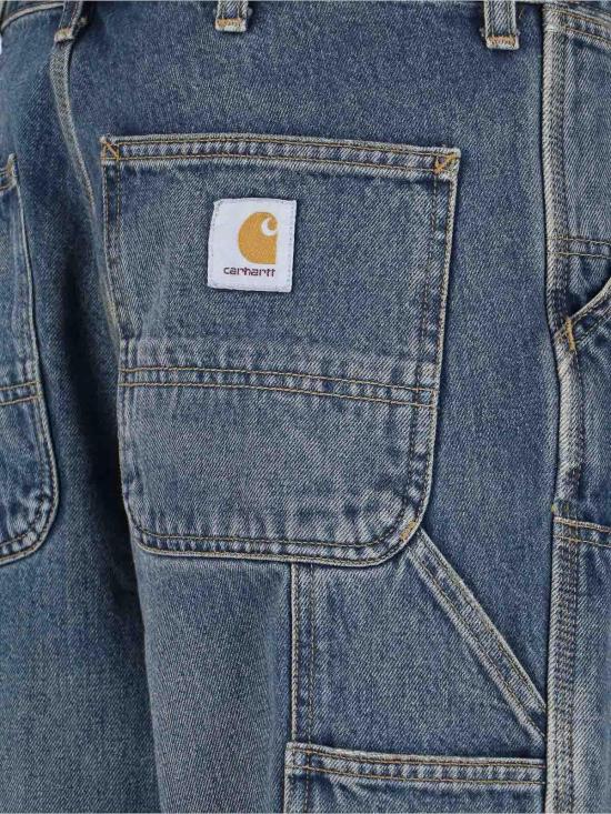 26SS 칼하트 스미스 데님 더블 니 팬츠 I032699014Q Blue - CARHARTT