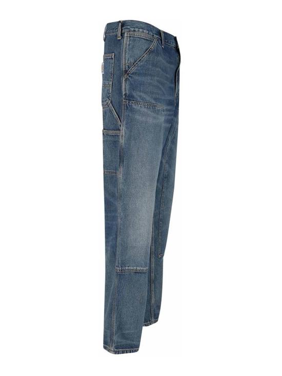 26SS 칼하트 스미스 데님 더블 니 팬츠 I032699014Q Blue - CARHARTT