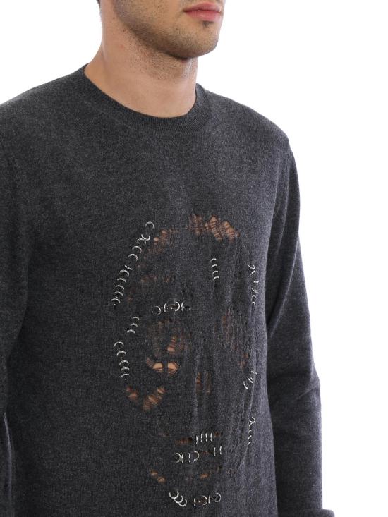  알렉산더 맥퀸 스웨터 477001Q1WER1134 Grey - ALEXANDER MCQUEEN