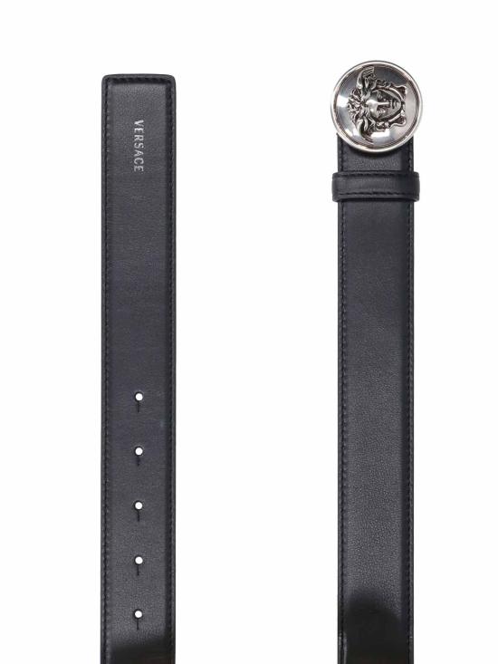 26SS 베르사체 레귤러 벨트 1025016DVTP11B00K Black - VERSACE