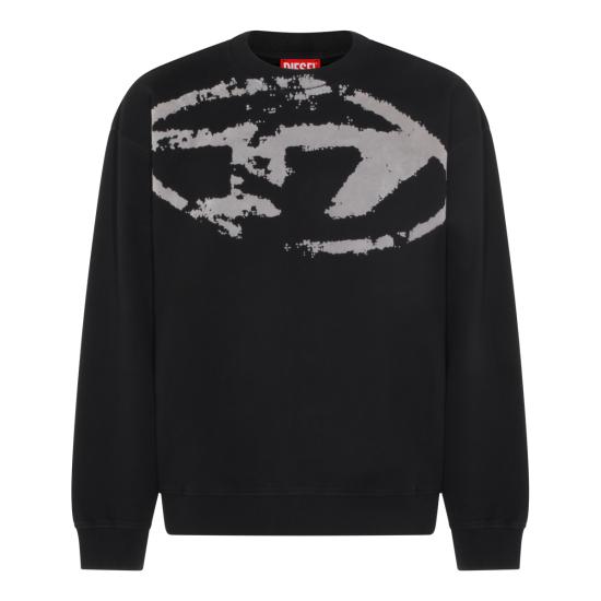 26FW 디젤 S 박스트 N5 스웨트셔츠 A13051 0DMBU9XX BLACK