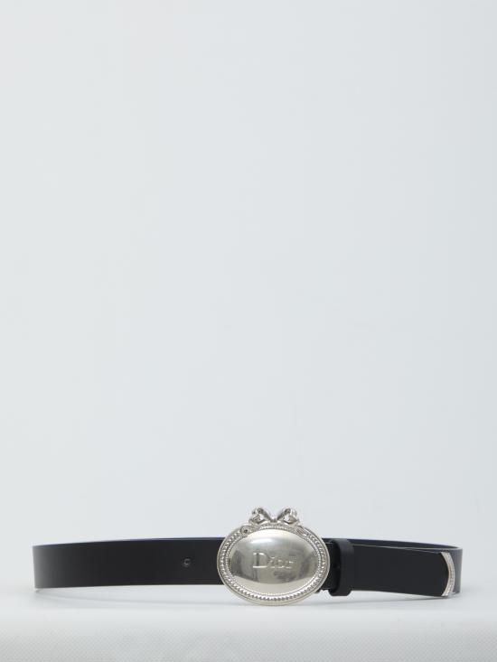 26FW 디올 가죽 벨트 4730 BLACK
