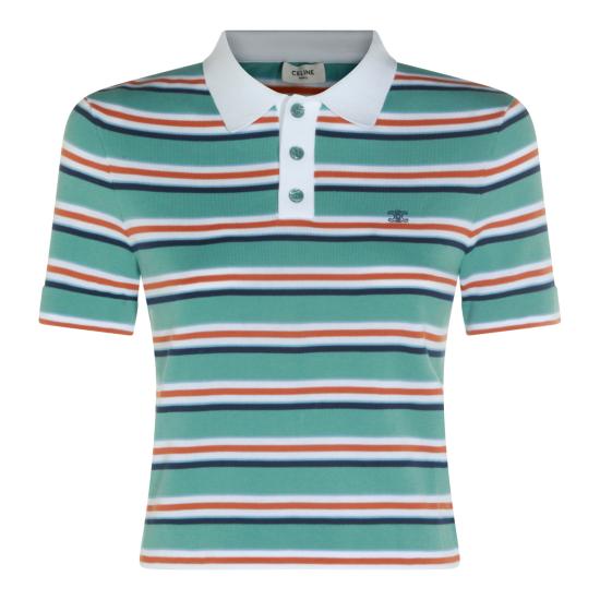 26FW 셀린느 폴로 티셔츠 RY0UL3B21 GFY6 SKY BLUE CREAM