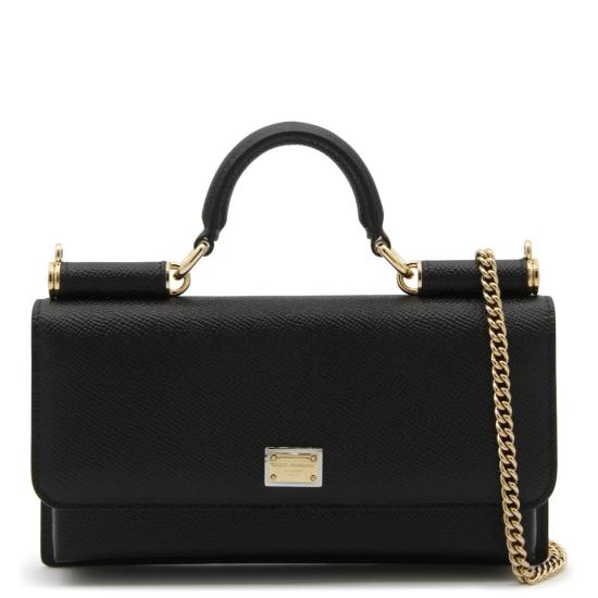 26FW 돌체앤가바나 Dauphine-print calfskin 미니백 BI3280 A100180999 NERO