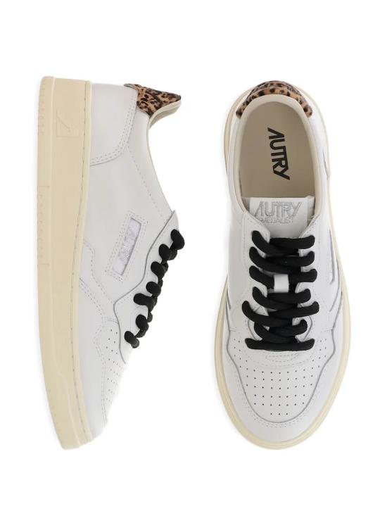 26SS 오트리 메달리스트 로우 레더 스니커즈 AULW OC01 WHITE LEOPARD - AUTRY