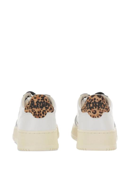 26SS 오트리 메달리스트 로우 레더 스니커즈 AULW OC01 WHITE LEOPARD - AUTRY