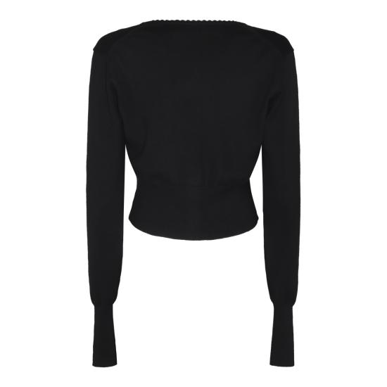 26FW 비비안웨스트우드 베아 크롭드 가디건 1803002U Y001VN402 BLACK - VIVIENNE WESTWOOD