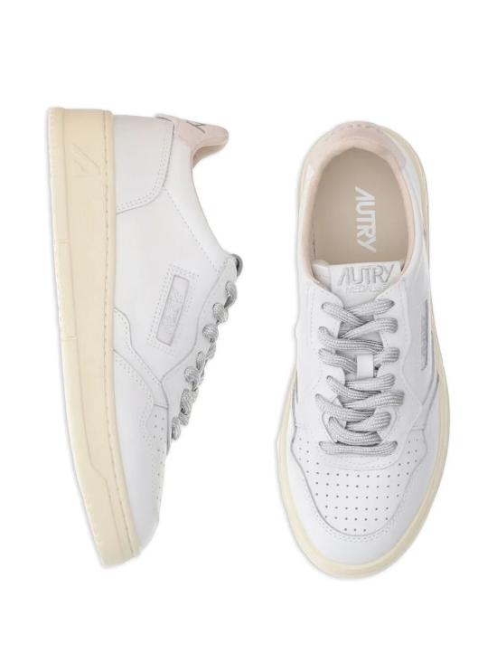 26SS 오트리 메달리스트 로우 레더 스니커즈 AULW SW02 WHITE SILVER - AUTRY