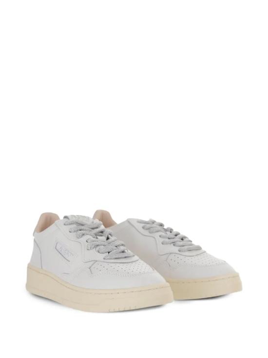 26SS 오트리 메달리스트 로우 레더 스니커즈 AULW SW02 WHITE SILVER - AUTRY
