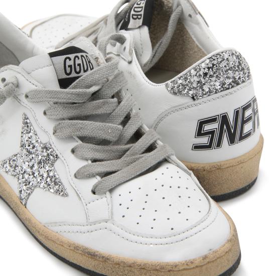 26FW 골든구스 글리터 스타 볼스타 스니커즈 GWF00117 F00377311325 WHITE SILVER - GOLDEN GOOSE
