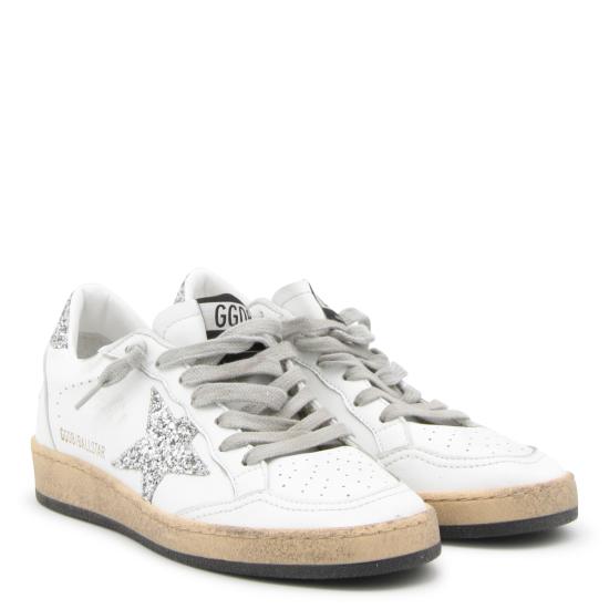 26FW 골든구스 글리터 스타 볼스타 스니커즈 GWF00117 F00377311325 WHITE SILVER - GOLDEN GOOSE