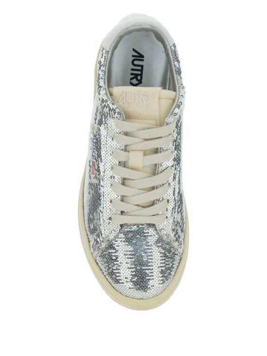25FW 오트리 달라스 로우 고트스킨 스니커즈 ADLW TI05 SILVER - AUTRY