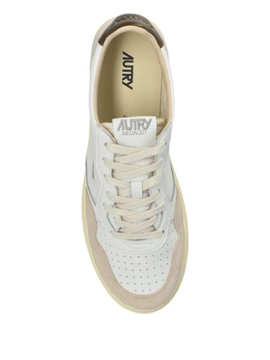 26SS 오트리 메달리스트 로우 스니커즈 AULM LS15 WHITE TEAK - AUTRY