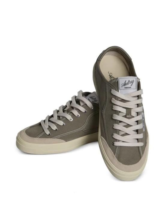 26SS 오트리 WINDSCAPE 로우 스니커즈 캔버스 SCLM CU03 CU03 CANVAS SUEDE LEATHER MILITARY - AUTRY