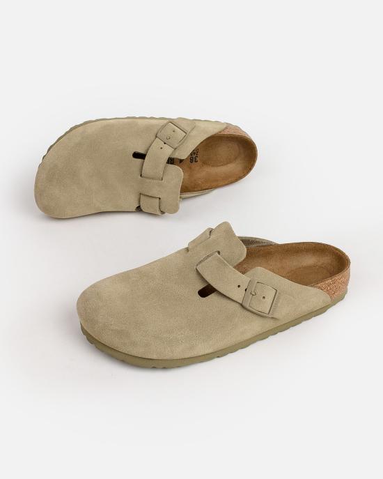 26SS 버켄스탁 보스톤 클로그 뮬 1025844 FADED KHAKI Faded khaki - BIRKENSTOCK