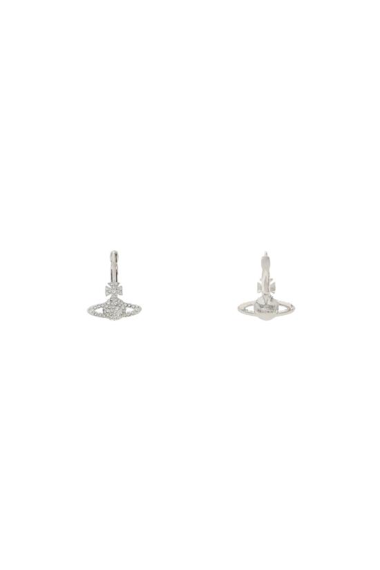 26SS 비비안웨스트우드 이어링 62020027 02P116 CN PLATINUM CRYSTAL CRYSTAL DOM - VIVIENNE WESTWOOD