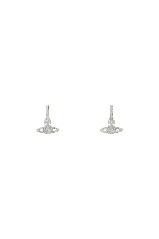 26SS 비비안웨스트우드 이어링 62020027 02P116 CN PLATINUM CRYSTAL CRYSTAL DOM - VIVIENNE WESTWOOD