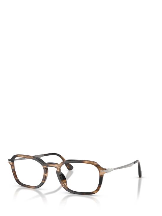 26FW 페르솔 안경 PO3381V 1236 STRIPED BLACK GREISH BROWN - PERSOL
