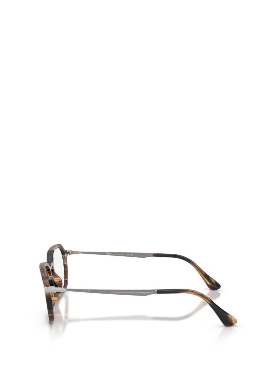 26FW 페르솔 안경 PO3381V 1236 STRIPED BLACK GREISH BROWN - PERSOL