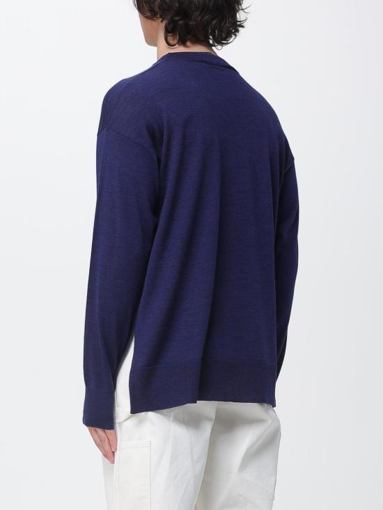 26SS 아미 씬 울 크루넥 아미 드 하트 스웨터 UKS856 KN0066 A021 BLUE DOM - AMI