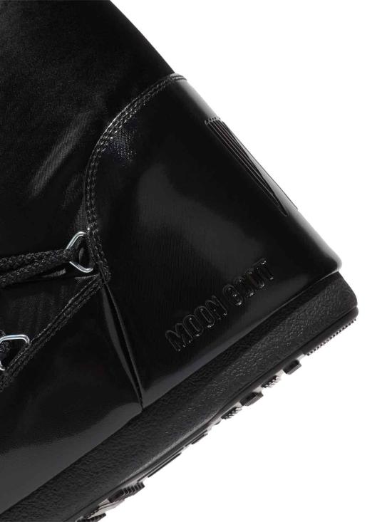  문부츠 아이콘 글랜스 플래티넘 새틴 부츠 80D1401680N001 Black - MOON BOOT