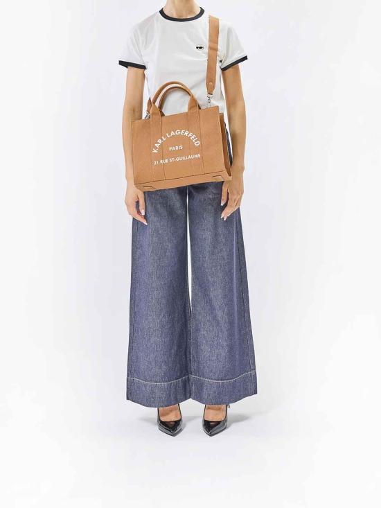 25FW 칼라거펠트 토트백 A1W500101XV Camel - KARL LAGERFELD