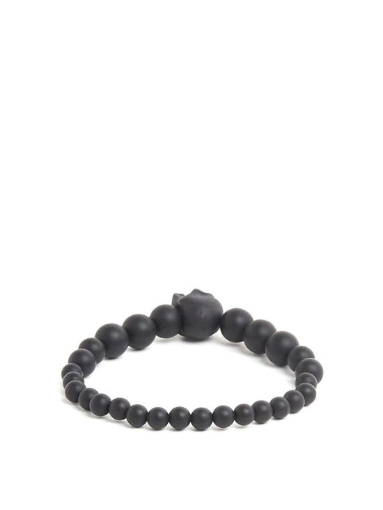 26SS 알렉산더 맥퀸 브레이슬릿 858374J68AA1000 Black - ALEXANDER MCQUEEN