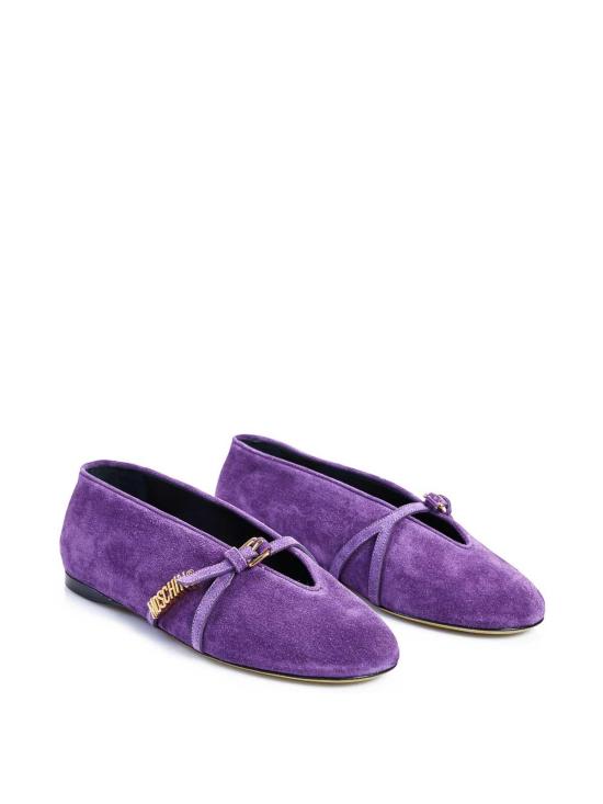 26SS 모스키노 플랫 슈즈 MA11050C0OME0650 Purple - MOSCHINO