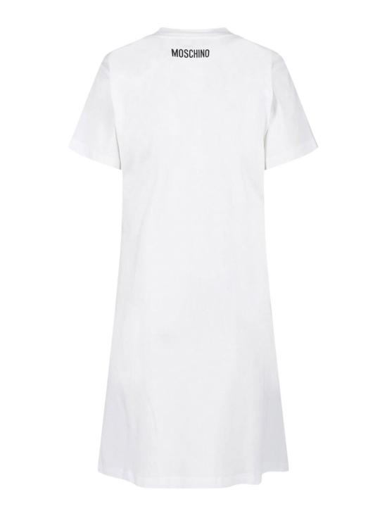 26SS 모스키노 미디 원피스 261D045104411001 White - MOSCHINO