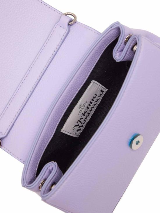 26SS 비비안웨스트우드 헤이즐 스몰 핸드백 4603000WWS00DJ402 Light Purple - VIVIENNE WESTWOOD