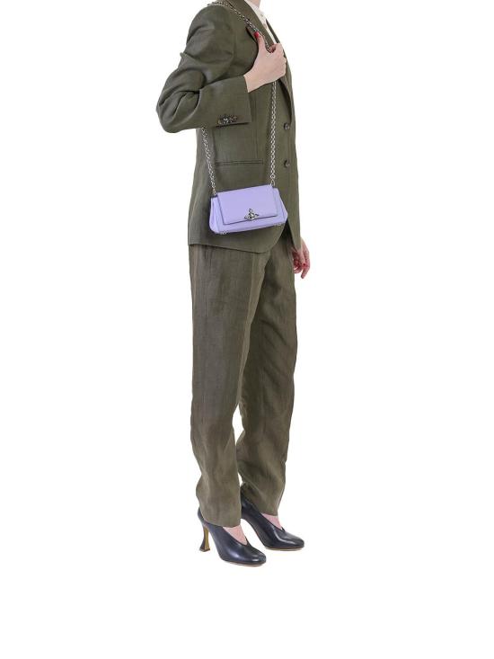 26SS 비비안웨스트우드 헤이즐 스몰 핸드백 4603000WWS00DJ402 Light Purple - VIVIENNE WESTWOOD