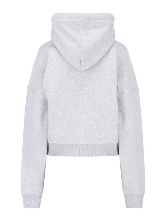 26SS 비비안웨스트우드 로고 자수 크롭 후드 1I01001AJ00ASP001 Grey - VIVIENNE WESTWOOD