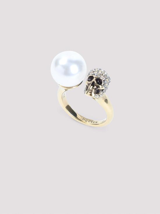 26SS 알렉산더 맥퀸 반지 855398J160Z4040 White - ALEXANDER MCQUEEN