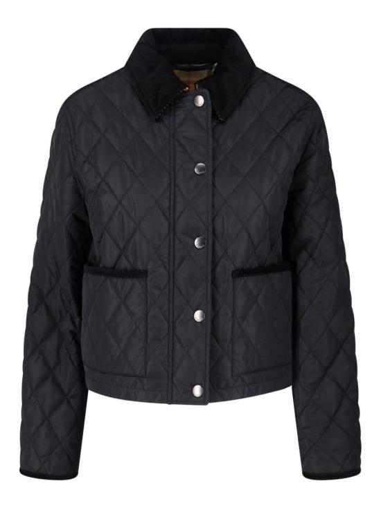 26FW 버버리 올드햄 크롭 퀼팅 자켓 8107465C1900 Black
