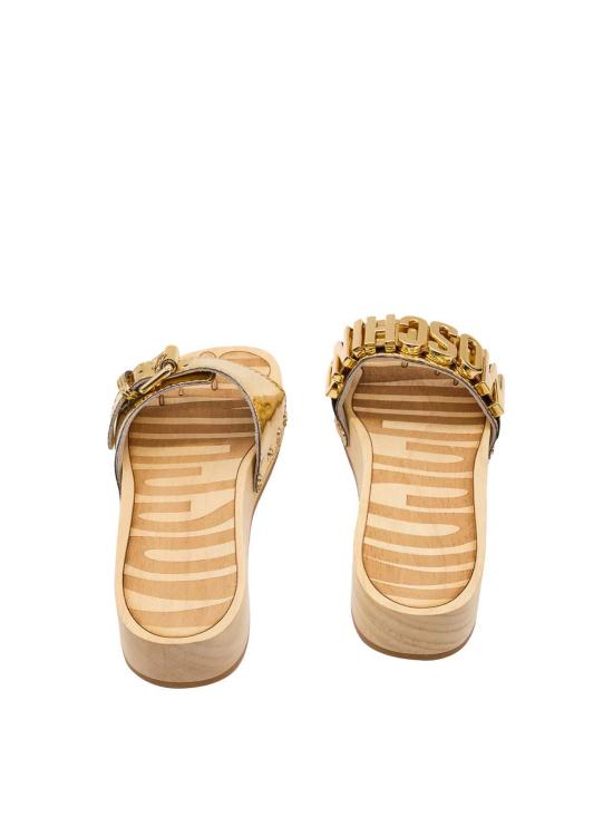 26SS 모스키노 뮬/슬리퍼 MA28314Z1OMC5901 Gold - MOSCHINO