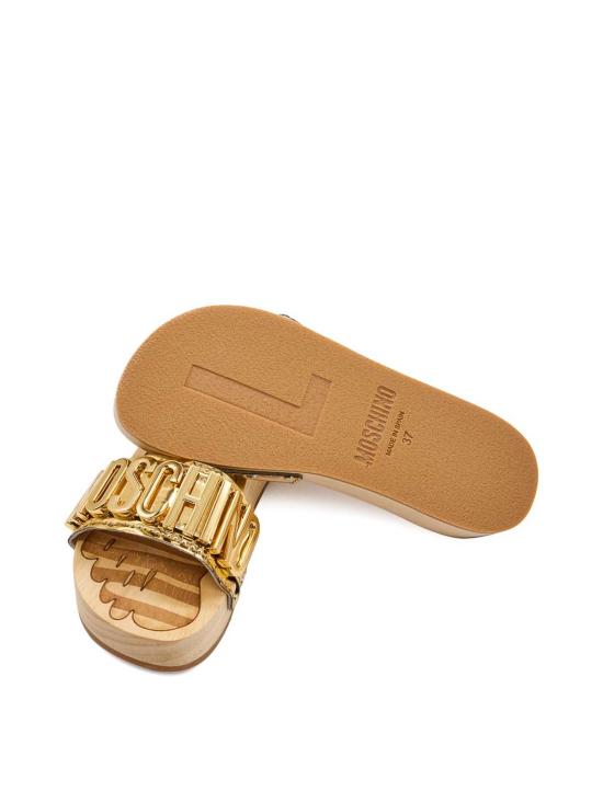26SS 모스키노 뮬/슬리퍼 MA28314Z1OMC5901 Gold - MOSCHINO