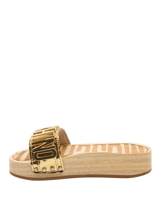 26SS 모스키노 뮬/슬리퍼 MA28314Z1OMC5901 Gold - MOSCHINO