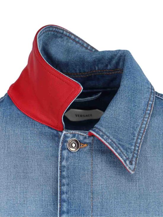 26SS 베르사체 데님 자켓 10236031A179212DC50 Blue - VERSACE