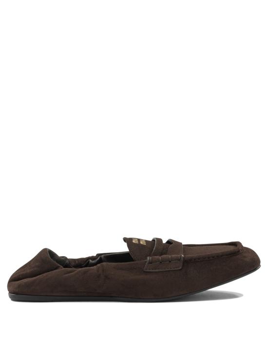 26FW 미우미우 루슈 스웨이드 로퍼 5D341E008F0003 F D005 Brown