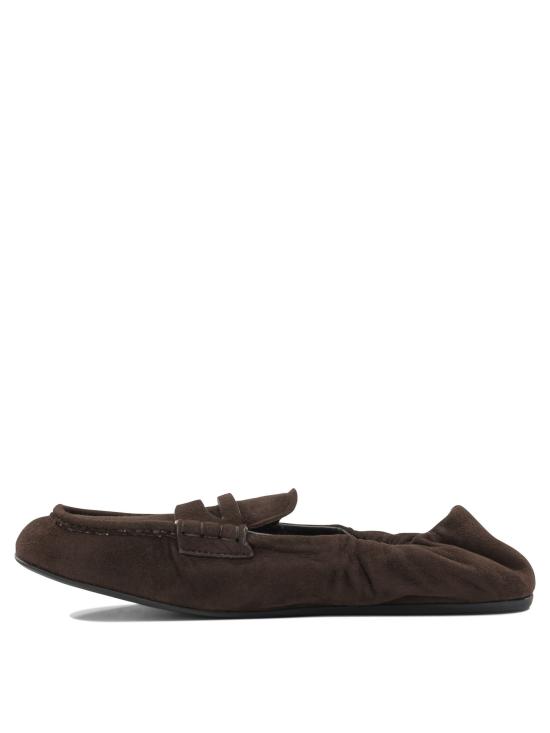 26FW 미우미우 루슈 스웨이드 로퍼 5D341E008F0003 F D005 Brown - MIU MIU