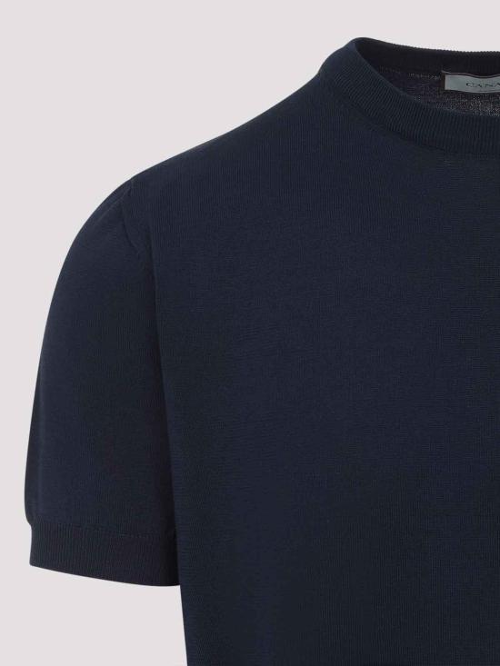 26SS 카날리 반팔 티셔츠 C0719MK02459300 Dark Blue - CANALI
