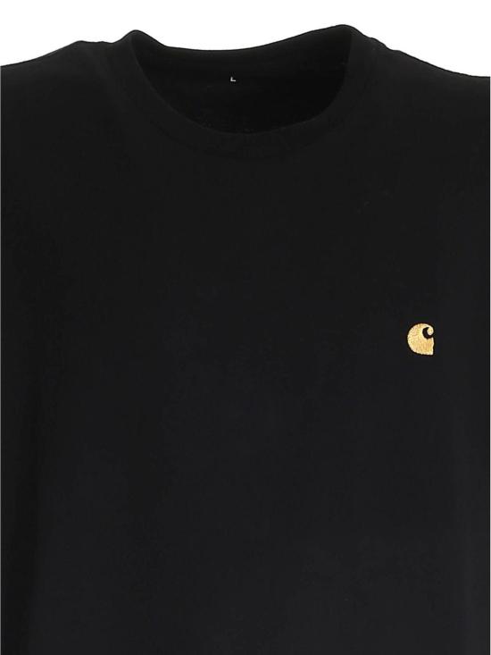 26FW 칼하트 숏슬리브 체이스 티셔츠 I026391BLACKGOLD - CARHARTT