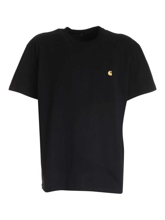26FW 칼하트 숏슬리브 체이스 티셔츠 I026391BLACKGOLD