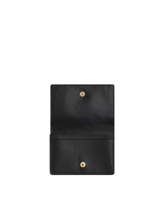 26SS 보테가베네타 인트레치아토 카드 케이스 814091VCPP38425 Black - BOTTEGA VENETA