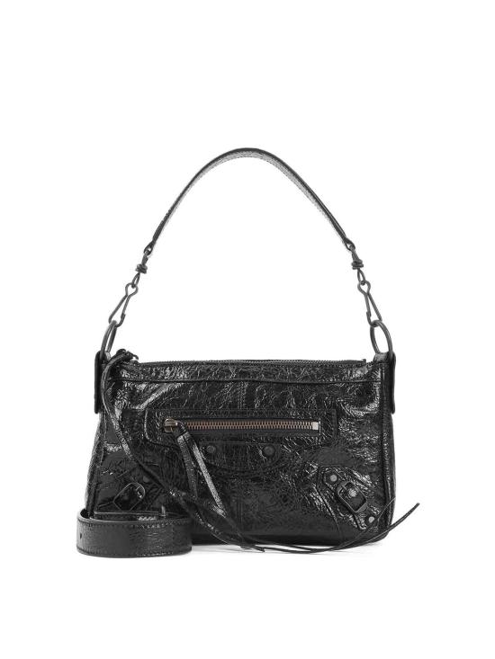 26SS 발렌시아가 르 시티 모토 미니백 8661222ABEK1000 Black