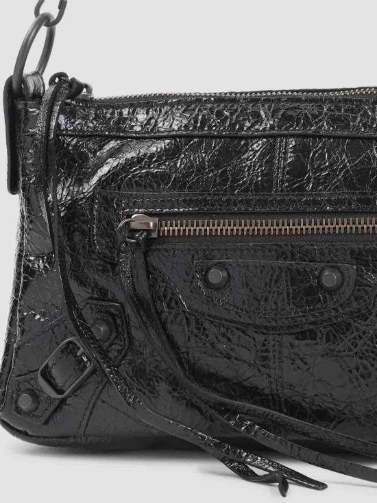 26SS 발렌시아가 르 시티 모토 미니백 8661222ABEK1000 Black - BALENCIAGA